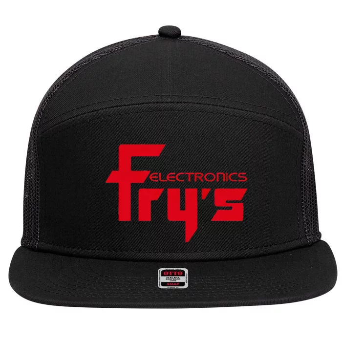 FryS Electronics Nostalgic 7 Panel Mesh Trucker Snapback Hat