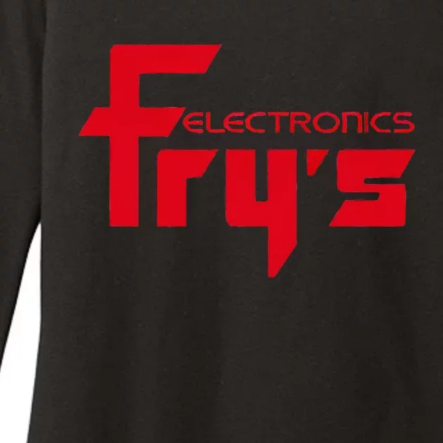 FryS Electronics Nostalgic Womens CVC Long Sleeve Shirt