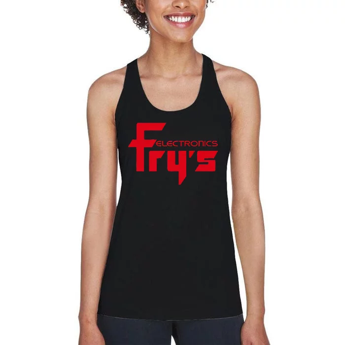 FryS Electronics Nostalgic Women's Racerback Tank