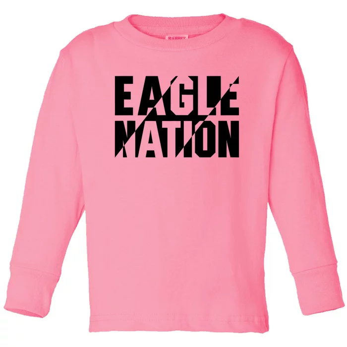 Flying Eagles Nation For Eagle Fans & Bird Lovers Toddler Long Sleeve Shirt