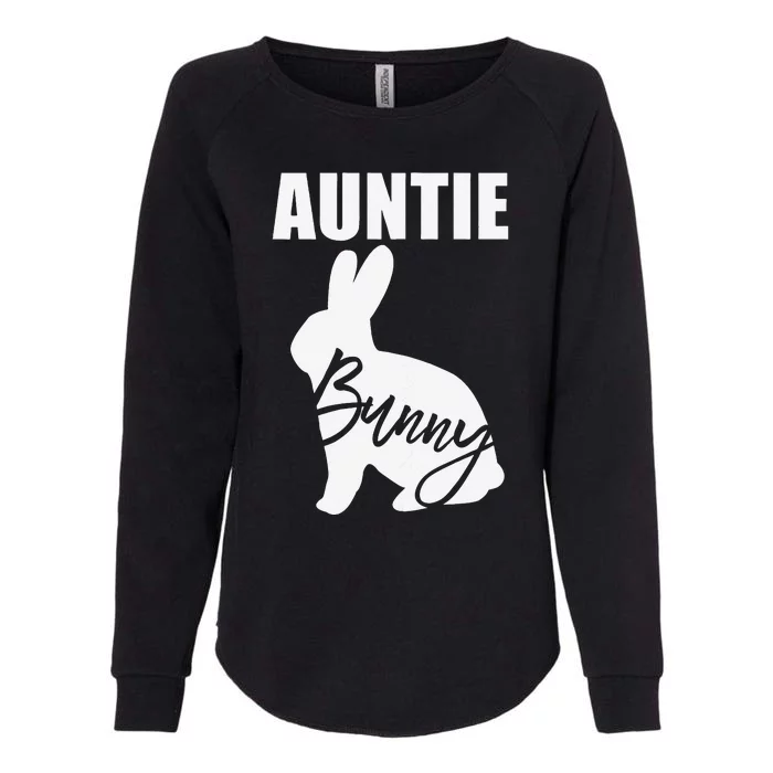 Funny Easter Outfit Cute Gift For Aunt Auntie Bunny Womens California Wash Sweatshirt