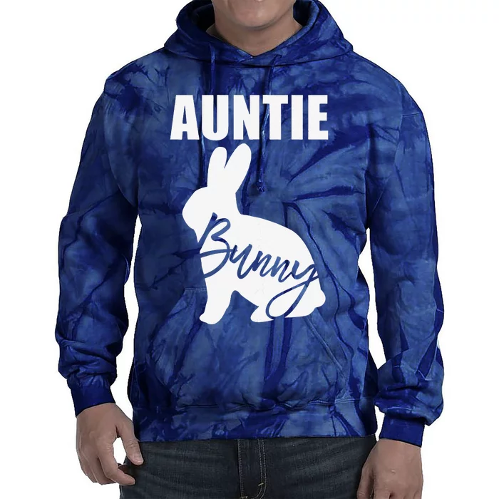 Funny Easter Outfit Cute Gift For Aunt Auntie Bunny Tie Dye Hoodie