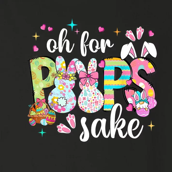 Funny Easter Oh For Bunnies Sake Happy Easter Day Toddler Long Sleeve Shirt