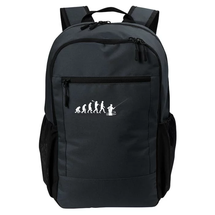 Funny Evolution Of Man Fly Fishing Daily Commute Backpack