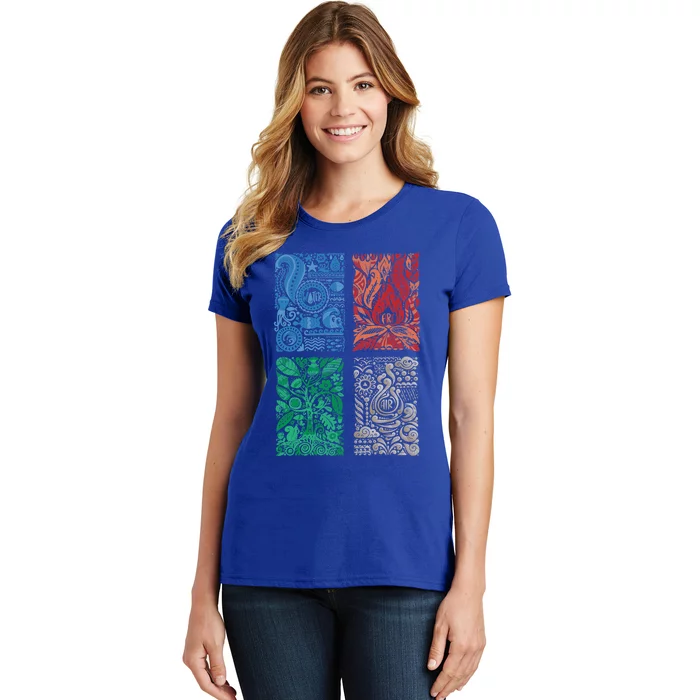 Four Elets Of Nature Tee Earth Day Gift Women's T-Shirt