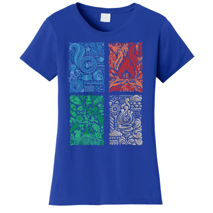 Four Elets Of Nature Tee Earth Day Gift Women's T-Shirt