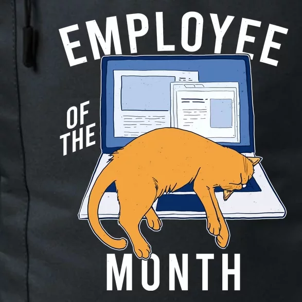 Funny Employee Of The Month Sleepy Cat Laptop Daily Commute Backpack