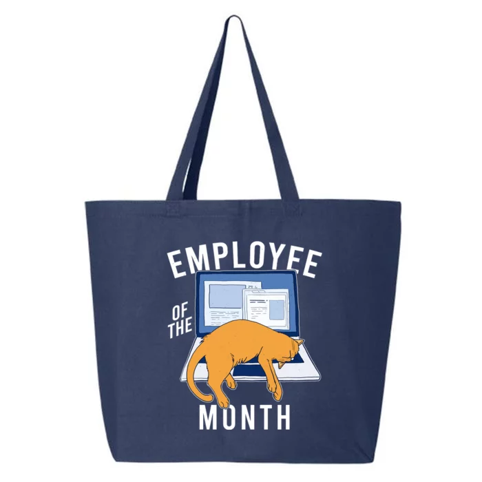 Funny Employee Of The Month Sleepy Cat Laptop 25L Jumbo Tote