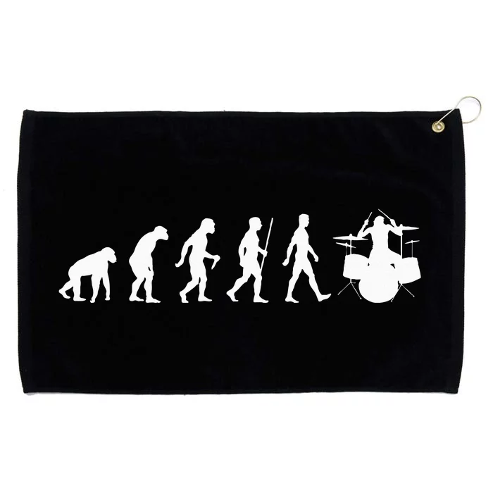 Funny Evolution Of Drummer Drumming Gifts For Drummers Grommeted Golf Towel