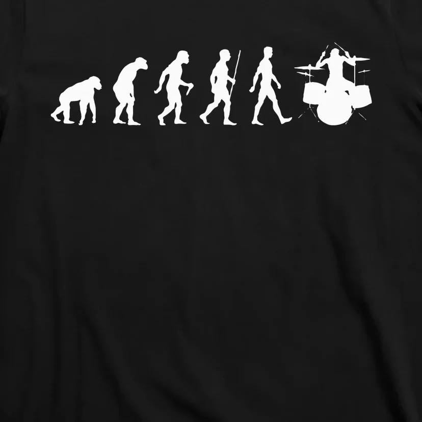 Funny Evolution Of Drummer Drumming Gifts For Drummers T-Shirt