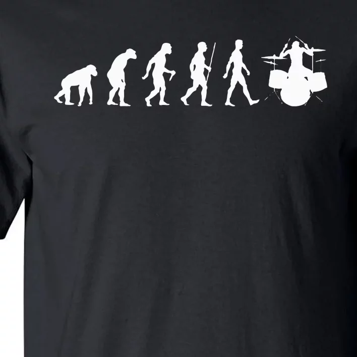 Funny Evolution Of Drummer Drumming Gifts For Drummers Tall T-Shirt