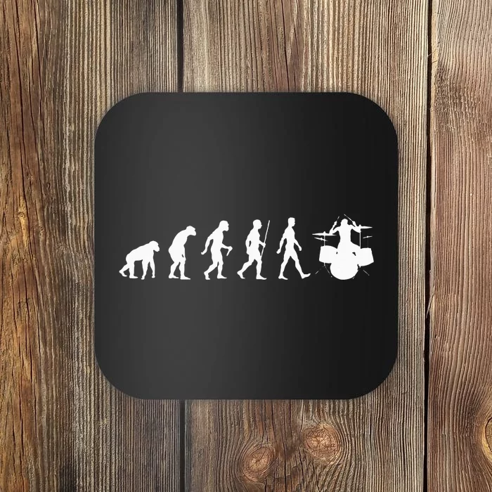 Funny Evolution Of Drummer Drumming Gifts For Drummers Coaster