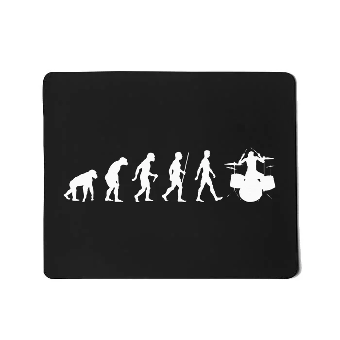 Funny Evolution Of Drummer Drumming Gifts For Drummers Mousepad