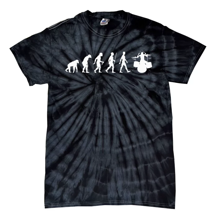 Funny Evolution Of Drummer Drumming Gifts For Drummers Tie-Dye T-Shirt