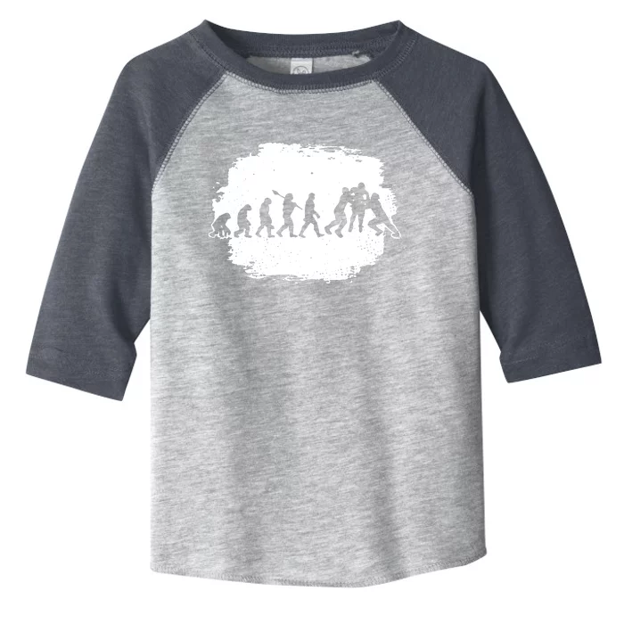 Funny Evolution Of Rugby Toddler Fine Jersey T-Shirt