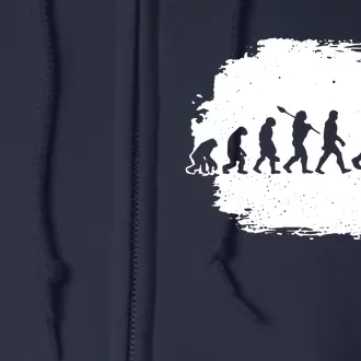 Funny Evolution Of Rugby Full Zip Hoodie