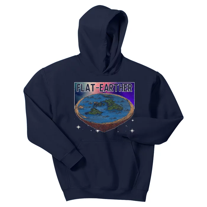 FlatEarther Earth Planet Space Lover Kids Hoodie