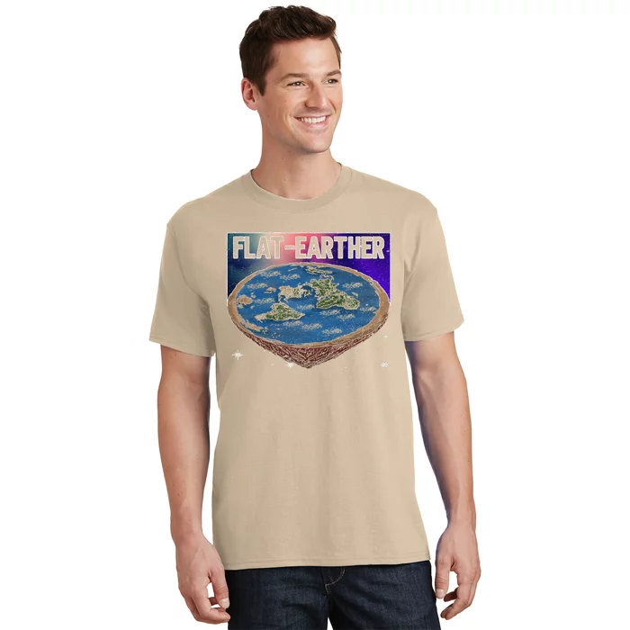 FlatEarther Earth Planet Space Lover T-Shirt