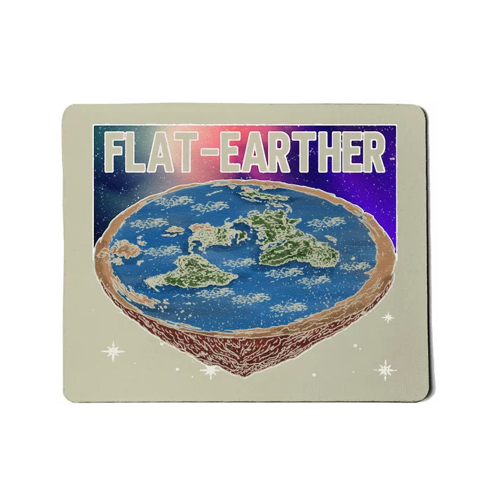 FlatEarther Earth Planet Space Lover Mousepad