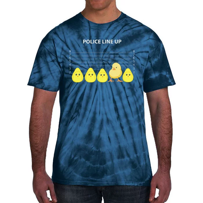 Funny Easter Police Line Up Chicks S Tie-Dye T-Shirt