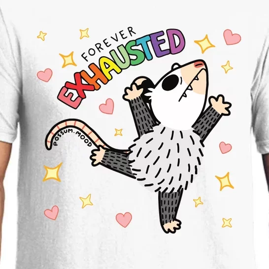 Forever Exhausted Possum Mood Pajama Set