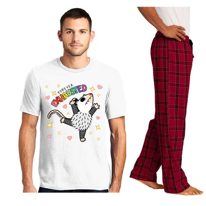 Forever Exhausted Possum Mood Pajama Set