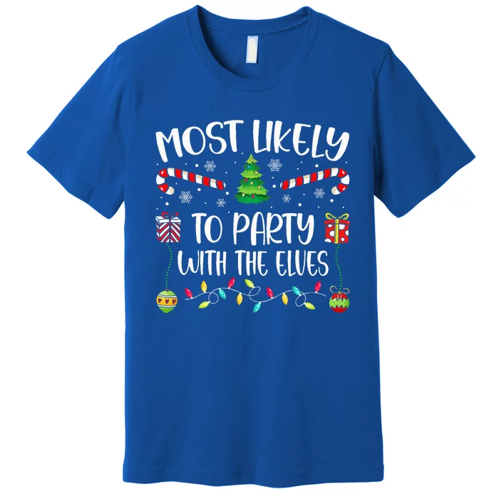 Festive Elf Party Christmas Tree Decoration Premium T-Shirt