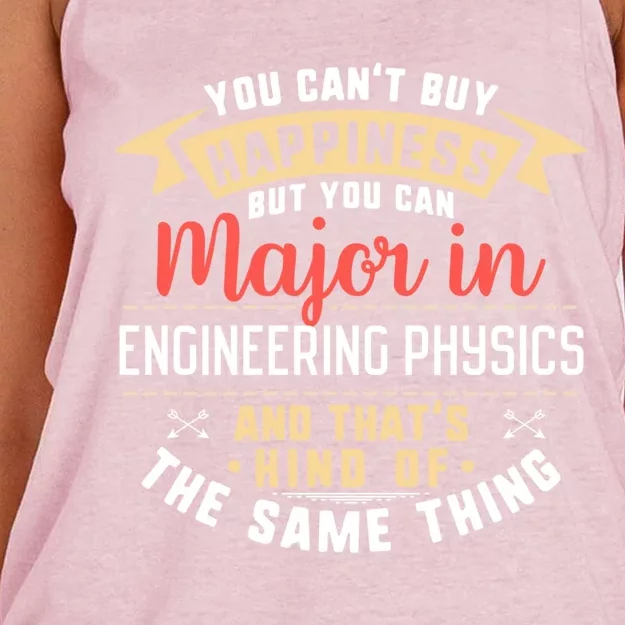 Funny Engineering Physics Major Studengift Graduation Gift Women's Knotted Racerback Tank