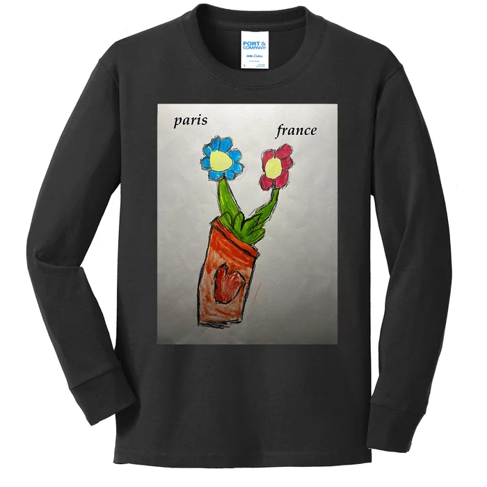 Fleurs En Pot Kids Long Sleeve Shirt