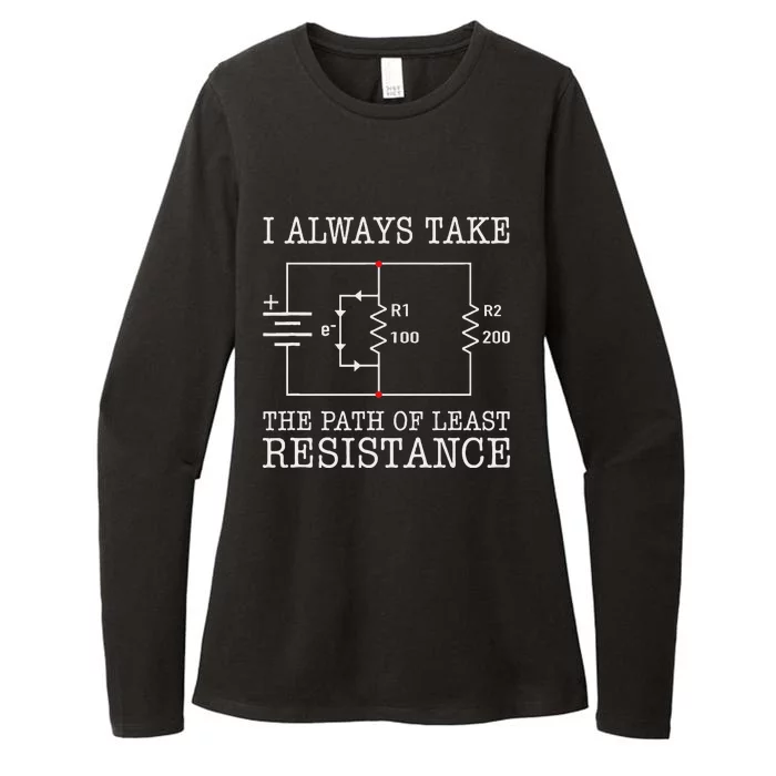 Funny Engineer Path Of Least Resistance Womens CVC Long Sleeve Shirt