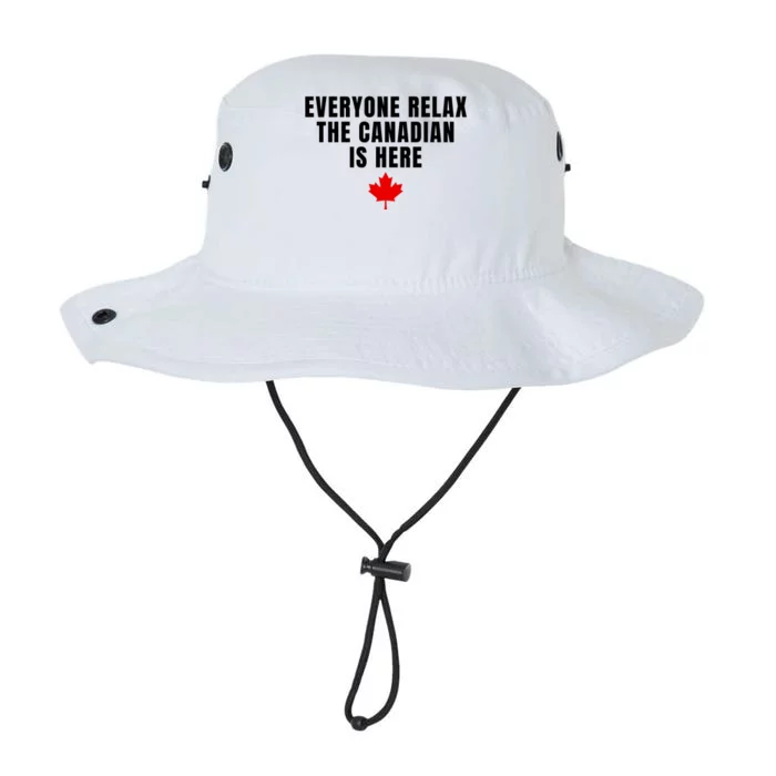 Funny Everyone Relax The Canadian Is Here Legacy Cool Fit Booney Bucket Hat