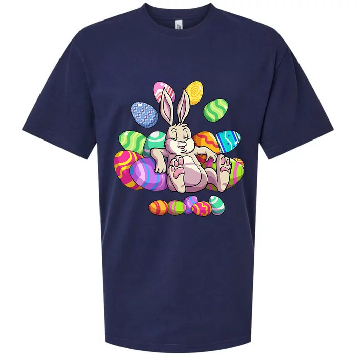 Funny Easter rabbit Easter Bunny Sueded Cloud Jersey T-Shirt