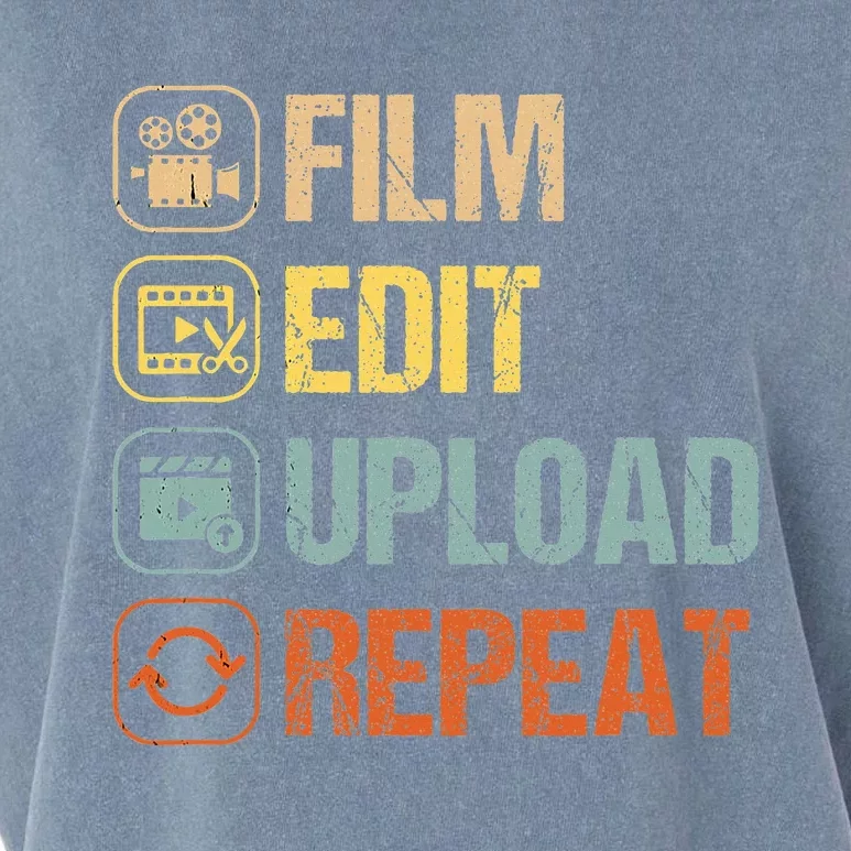 Film Edit Repeat Cinematographers Movie Maker Filmmaker Garment-Dyed Women's Muscle Tee