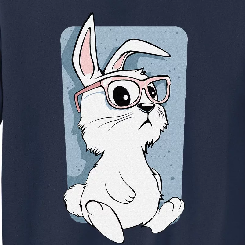 Funny Easter Rabbit Hipster Bunny Eyeglasses Women Gift Sweatshirt