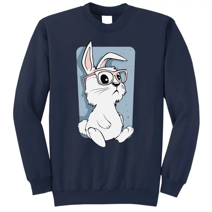 Funny Easter Rabbit Hipster Bunny Eyeglasses Women Gift Sweatshirt