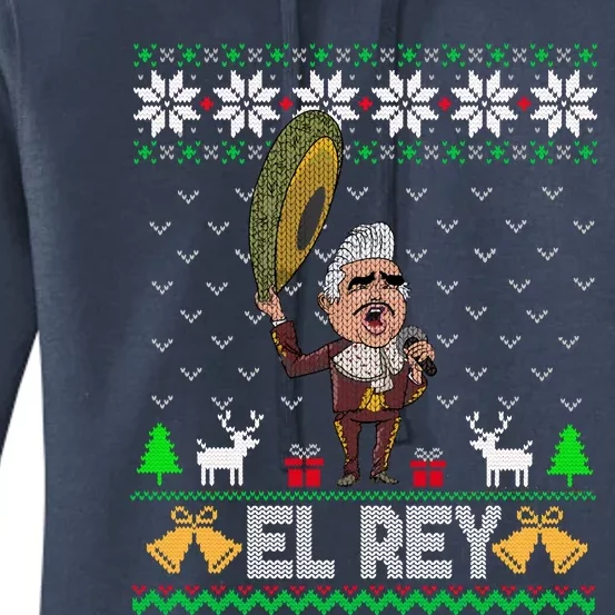 Funny El Rey De Mexico Vicente Fernandez Mexican Legend Ugly Christmas Tee Gift Women's Pullover Hoodie