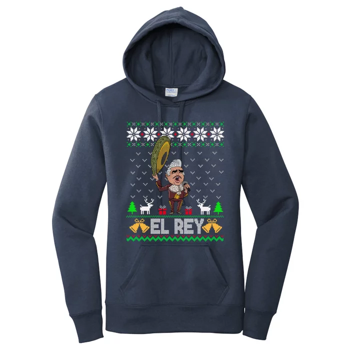 Funny El Rey De Mexico Vicente Fernandez Mexican Legend Ugly Christmas Tee Gift Women's Pullover Hoodie