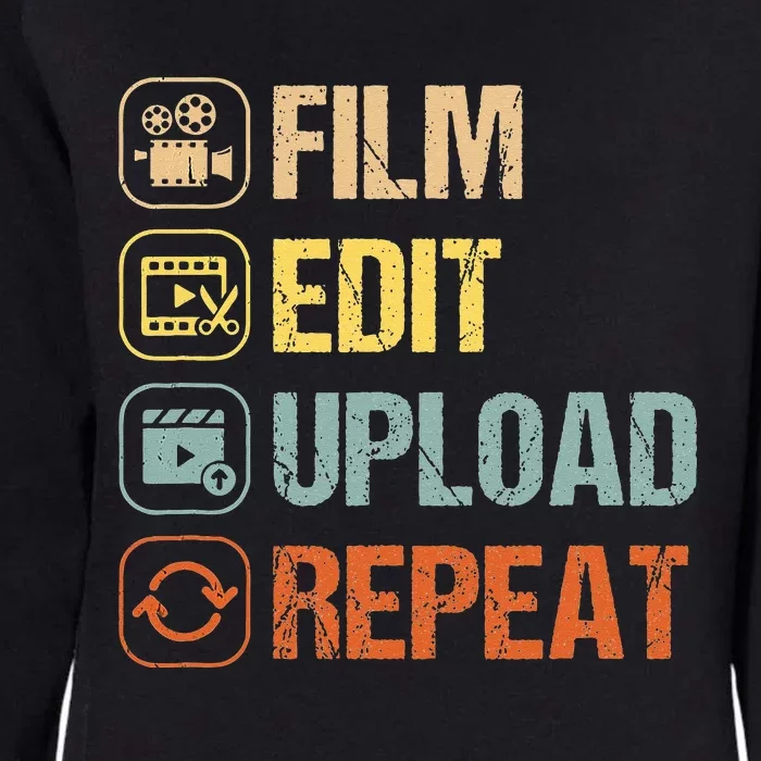 Film Edit Repeat Cinematographers Movie Maker Filmmaker Womens California Wash Sweatshirt