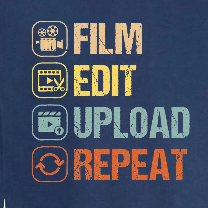 Film Edit Repeat Cinematographers Movie Maker Filmmaker Garment-Dyed Sweatshirt