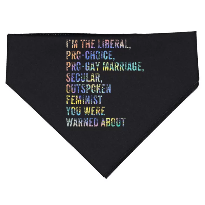 Feminist Empowerment Rights Social Justice March USA-Made Doggie Bandana