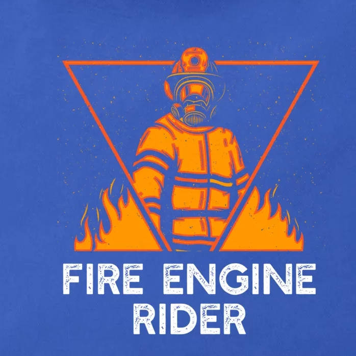 Fire Engine Rider Funny Firefighter Humor Fire Gift Zip Tote Bag