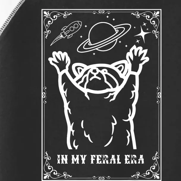 Feral Era Raccoon Cosmic Adventure Design Toddler Fine Jersey T-Shirt