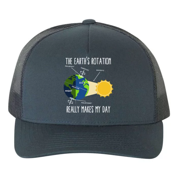 Funny Earth Rotation Earth Day Science Teacher Yupoong Adult 5-Panel Trucker Hat