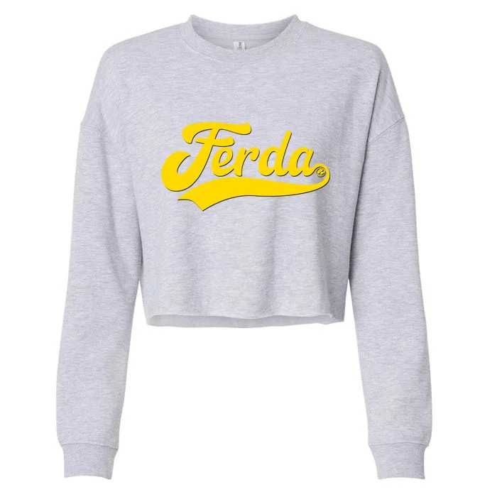 Ferda Logo Hockey Irish Cropped Pullover Crew