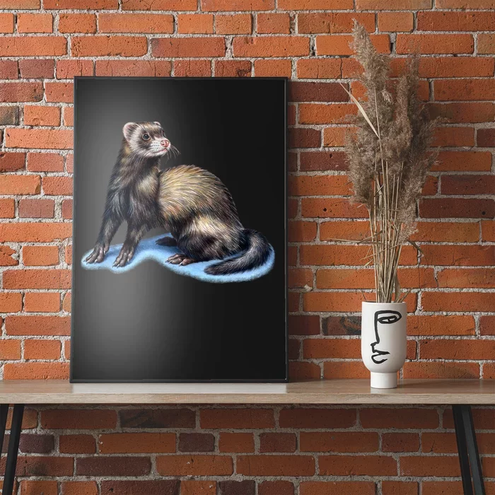 Ferret Wildlife Poster