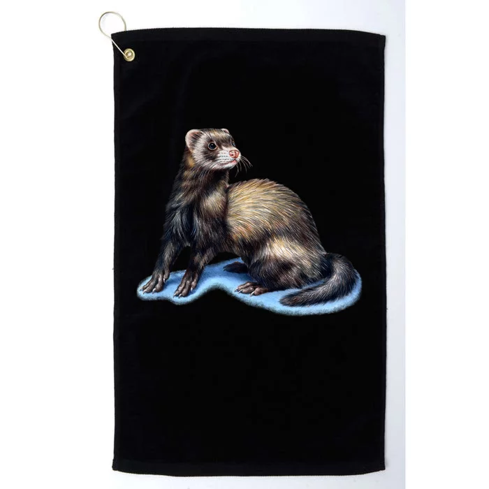 Ferret Wildlife Platinum Collection Golf Towel