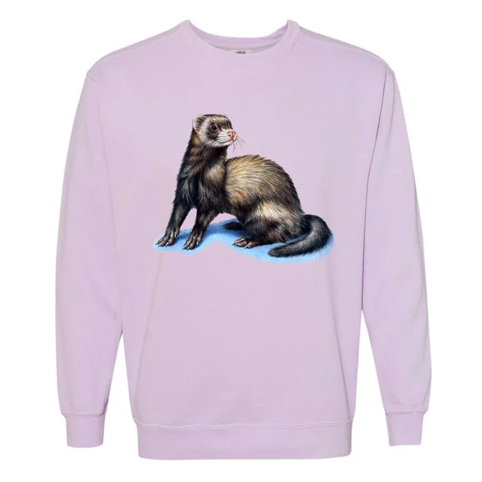 Ferret Wildlife Garment-Dyed Sweatshirt