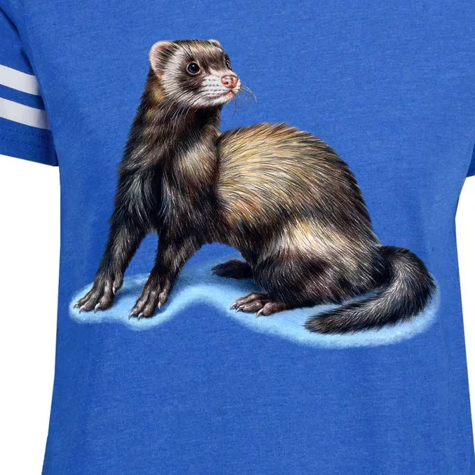 Ferret Wildlife Enza Ladies Jersey Football T-Shirt