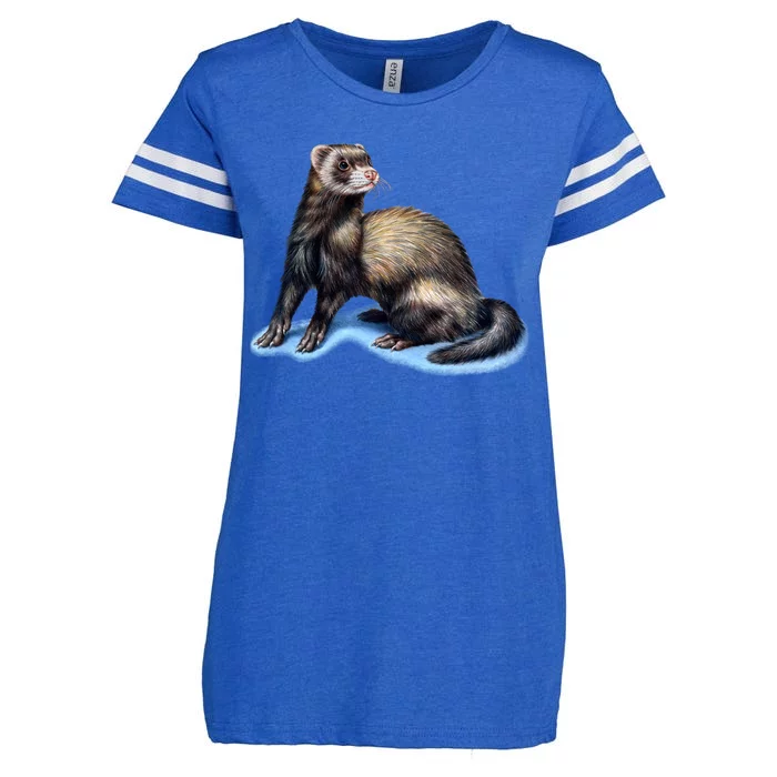 Ferret Wildlife Enza Ladies Jersey Football T-Shirt