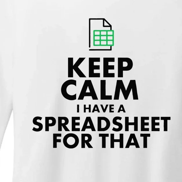 Funny Excel Spreadsheets Lover Gift Accountant Womens CVC Long Sleeve Shirt